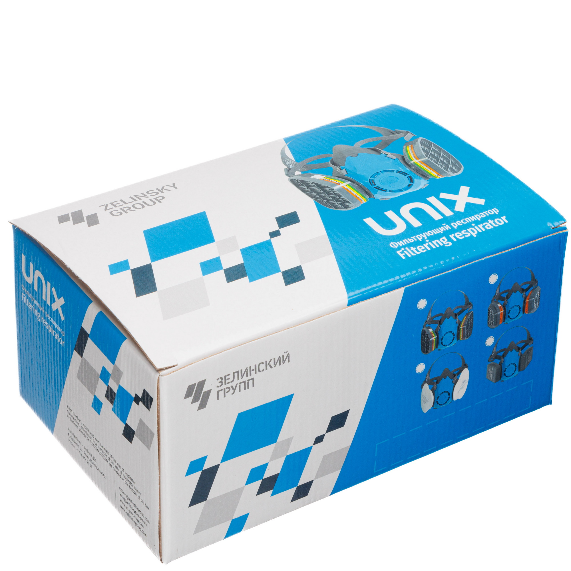 картинка Респиратор фильтрующий UNIX 2100 марки А2В2Е2+Р2 ТУ 2568-610-05795731-2013(3 рост) 